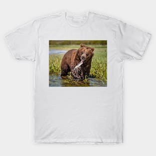 Grizzly with Fish T-Shirt